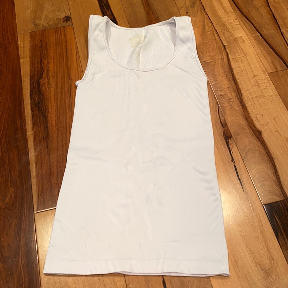 LIKE NEW- SUGARLIPS WHITE ONE SIZE FITS MOST TANK TOP